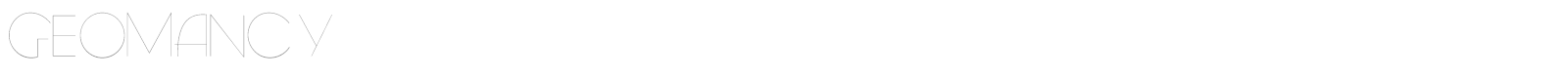 Geomancy font preview